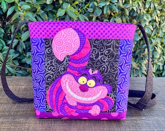 Bolso bandolera con apliques personalizados de Alicia en el País de las Maravillas con el Gato de Cheshire de Disney