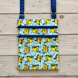 Disney Flounder Little Mermaid Cross Body Bag Purse Custom  Handbag