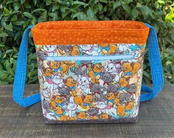 Bolso bandolera personalizado de los Aristogatos de Disney, Marie, con gatos
