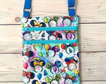 Disney Ears Cross Body Bag Purse Custom  Handbag Minnie Mouse  Monsters INC Donald Duck