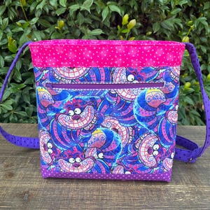 Disney Cheshire Cat Alice In Wonderland Cross Body Bag Purse Custom  Handbag
