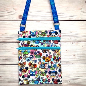 Disney Hats Ears Cross Body Bag Purse Custom  Handbag Minnie Dumbo Stitch   Donald Pluto Goofy