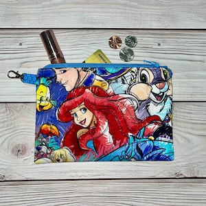 Multiple Selection * Disney Tiny Zipper Pouch Haunted Mansion Leota Stitch Jack Sally Oogie Coco Fantasia