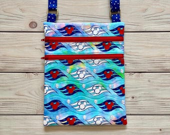 Disney Cruise  Cross Body Bag Purse Custom  Handbag Nautical Ship