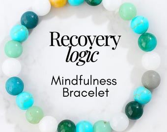Mindfulness-armband | Angstverlichting | Helende sieraden | Cadeau voor geestelijke gezondheid | Mala-armband met stressverlichting | Meditatiehulp