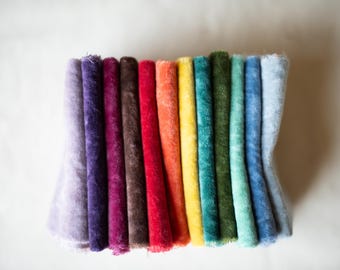 Hand Dyed Cotton Velvet Bundle