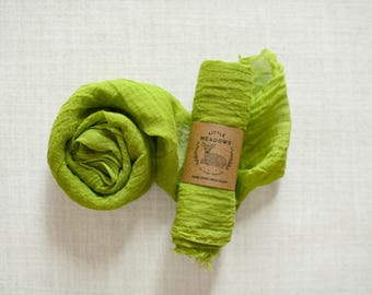 Organic Cotton Gauze Kerchief/Scarf (pennycress)