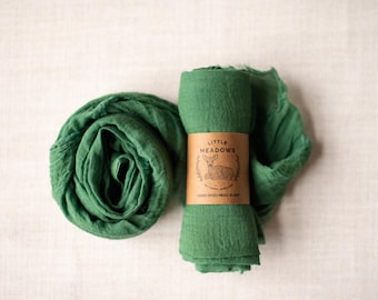 Organic Cotton Gauze Kerchief/Scarf (kelly green)