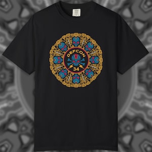 Camiseta DEFCON 34 Mandala: Edición limitada / Variante azul