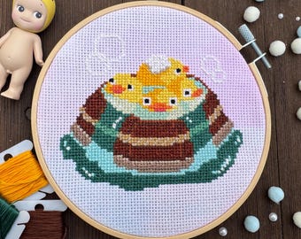 Otori-Sama - Spirited Away Giant Duckies - PDF Cross Stitch Pattern