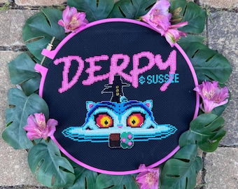 Derpy and Sussie - Kpop Demon Hunters - PDF Cross Stitch Pattern