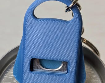 Pop & Protect 3D Printed Soda Can Opener Keychain | Beverage Tool with Spill-Proof Cover for Picnics and Parties