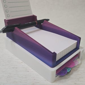 StencilStack Caddy for 3x5 Index Cards and Stencils, Office & Home Organization, Magnetic Storage Display Stand, 3D Printed Organizer