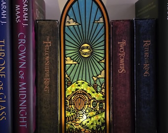 Hobby Home Fantasy Book Nook, Shimmering Stained Glass LED Light, Cottage Decor Gift