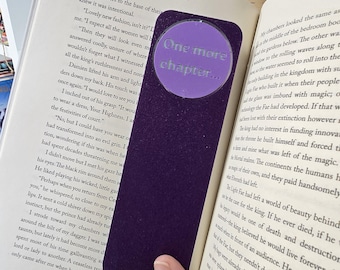 3D Printed Spinning Fidget Bookmark - One More Chapter Time for Sleep - 7" (177.8mm) Pro-Reader Profile - Custom Color Personalization