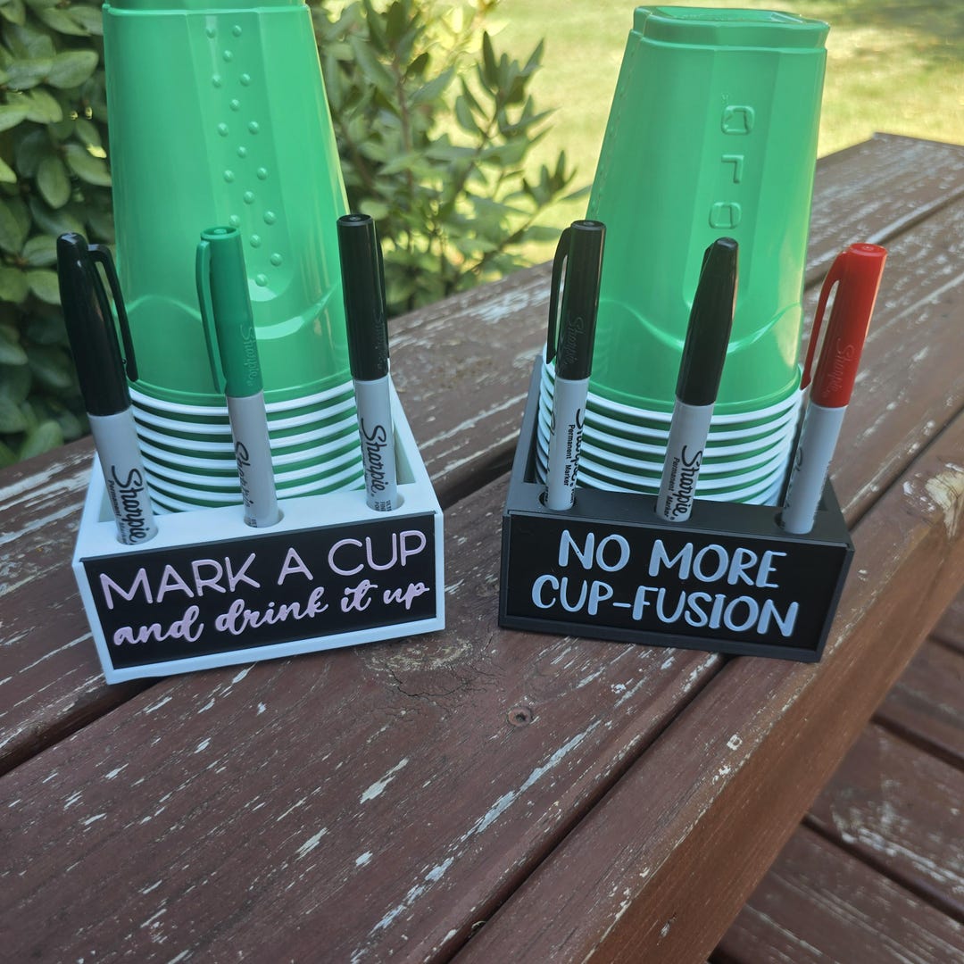 Collection Cup Sign Modular Party Cup Holder With Interchangeable Signs | Solo Cup and ...