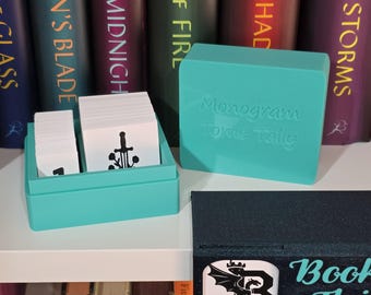 Additional Monogram Tile for Tome Tally | Custom 3D Printed Fandom & Initial Monograms | Reading Tracker Accessories