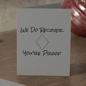 Jeu de cartes de voeux - carte de rétablissement inspirante, encouragement, soutien - célébration d'un jalon NA - épuré et sobre - carte d'anniversaire, NA