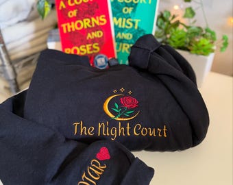 Sudadera bordada Night Court: ACOTAR Bookish Crewneck