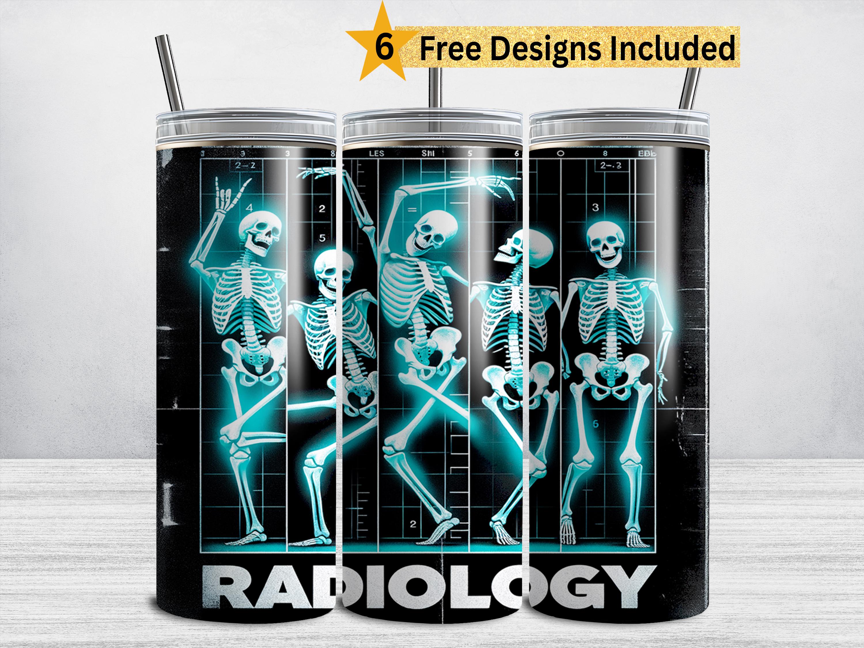 Radiology Tumbler Wrap, Radiology Technician 20 Oz Skinny Tumbler ...