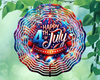 Feliz 4 de julio: Molinillo de viento PNG, diseños patrióticos de molinetes de viento por sublimación, Molinillo de viento del 4 de julio PNG, Molinillo de viento de fuegos artificiales