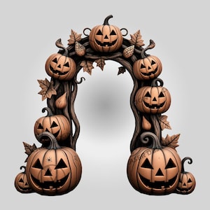 Fichier de gravure laser illusion 3D d&#39;Halloween, conception laser citrouille pour arcade