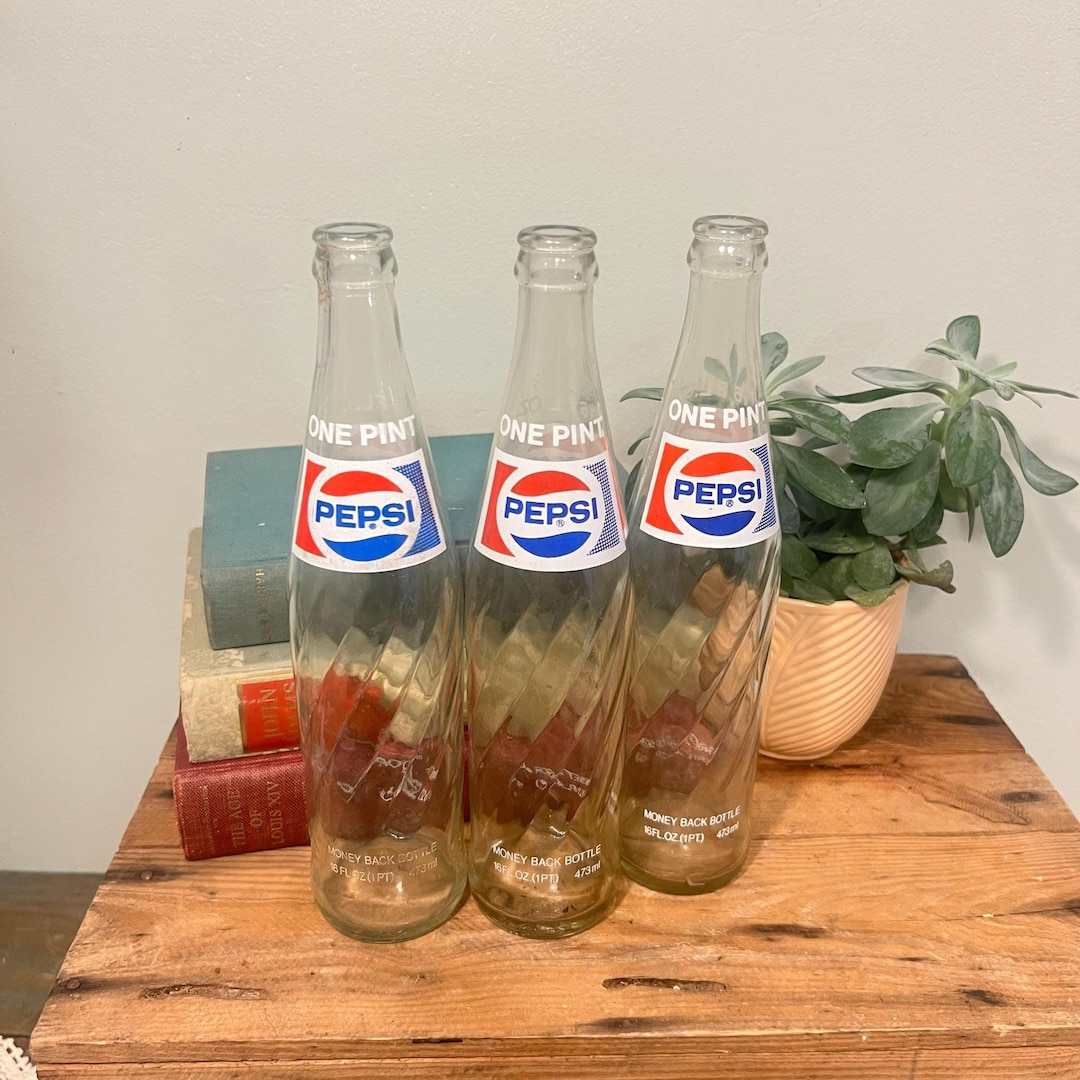Vintage Pepsi Glass Bottles Set Of 3 Etsy vintage-pepsi-glass-bottles-set-of-3-etsy