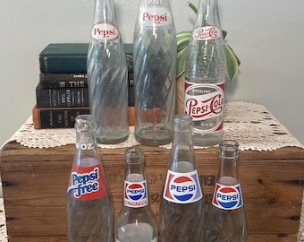 Vintage Pepsi Glass Bottles