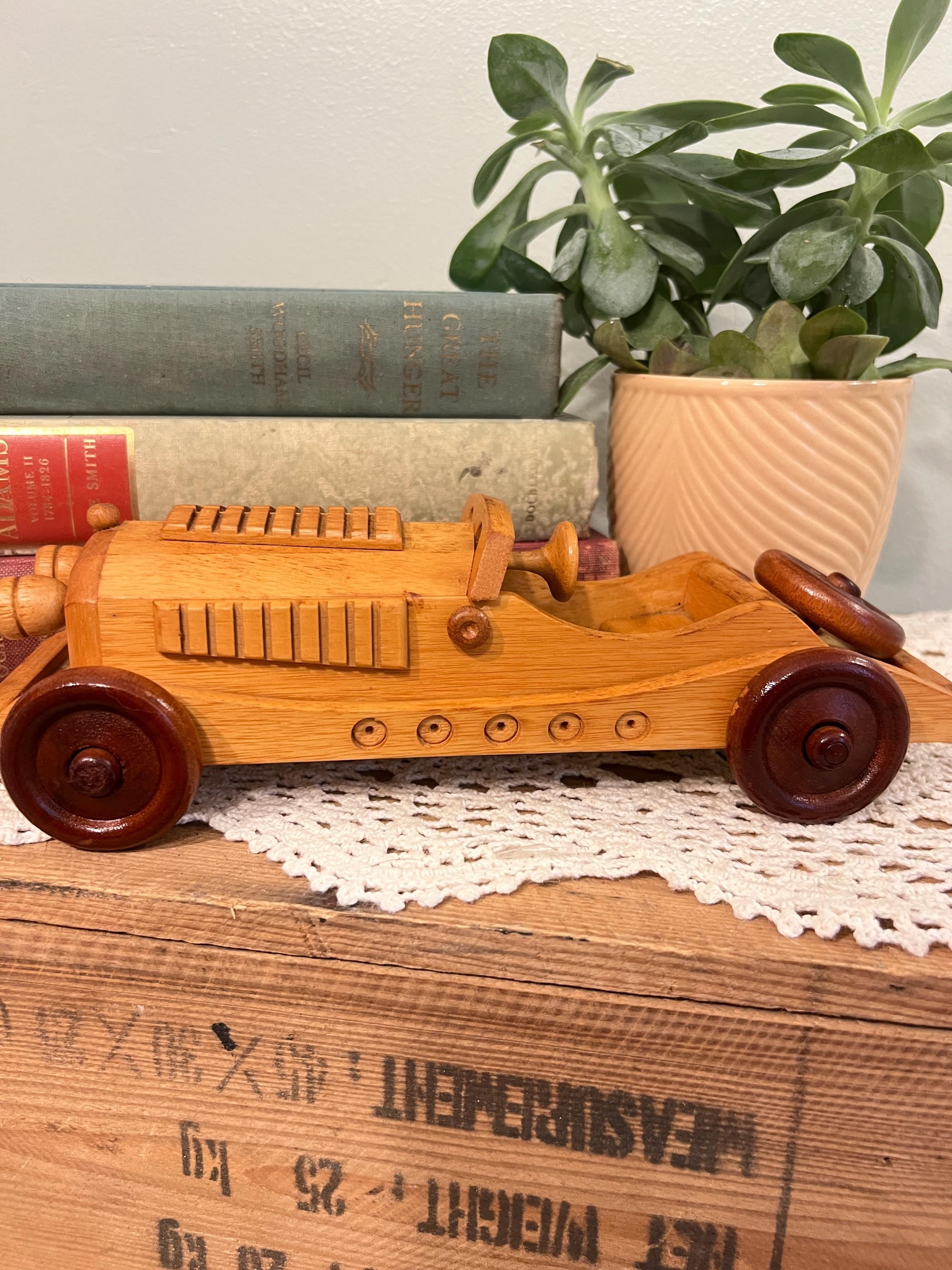 Vintage 1931 Mercedes SSKL Wood Car Modeld - Etsy