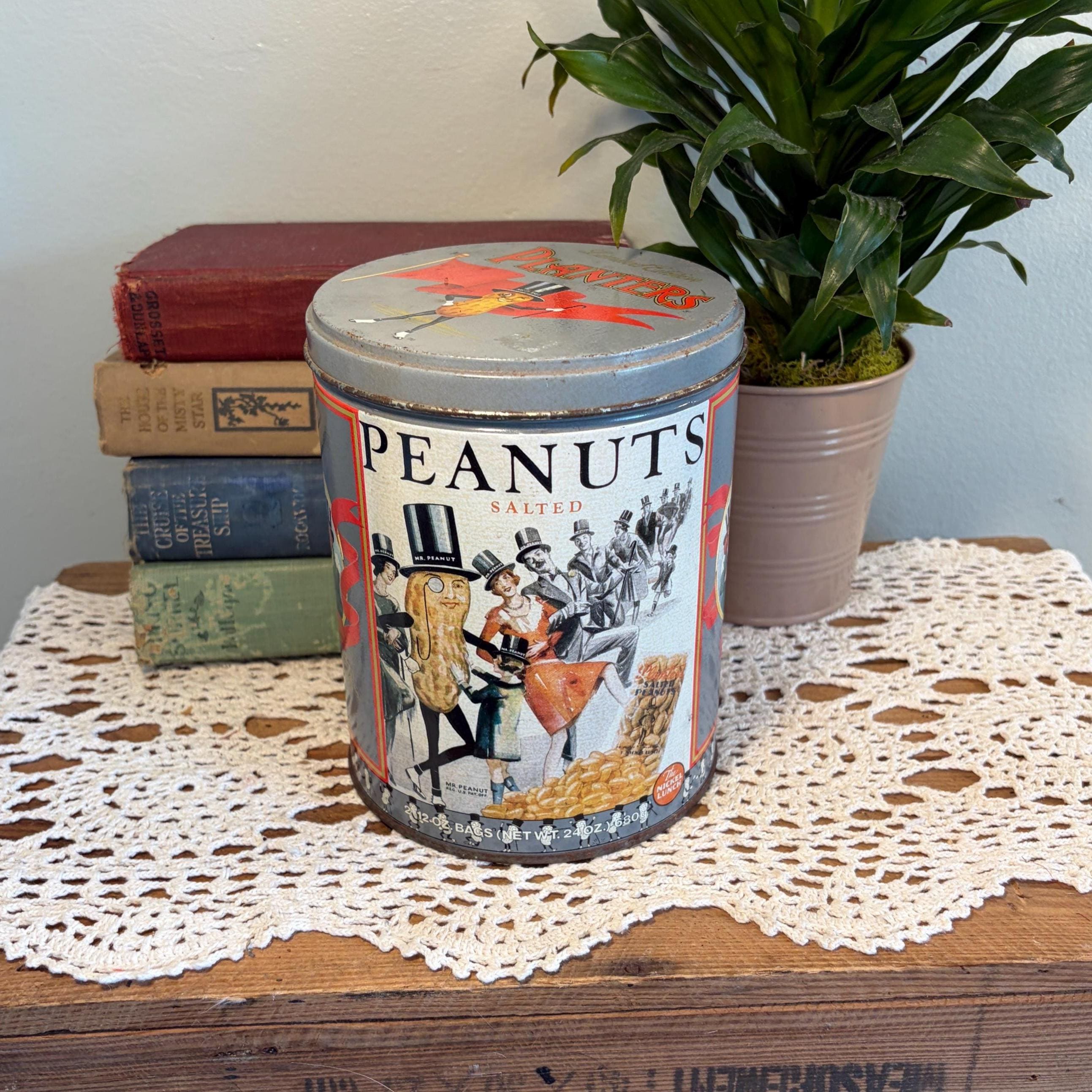 Antique Planters Peanut Tin - Etsy