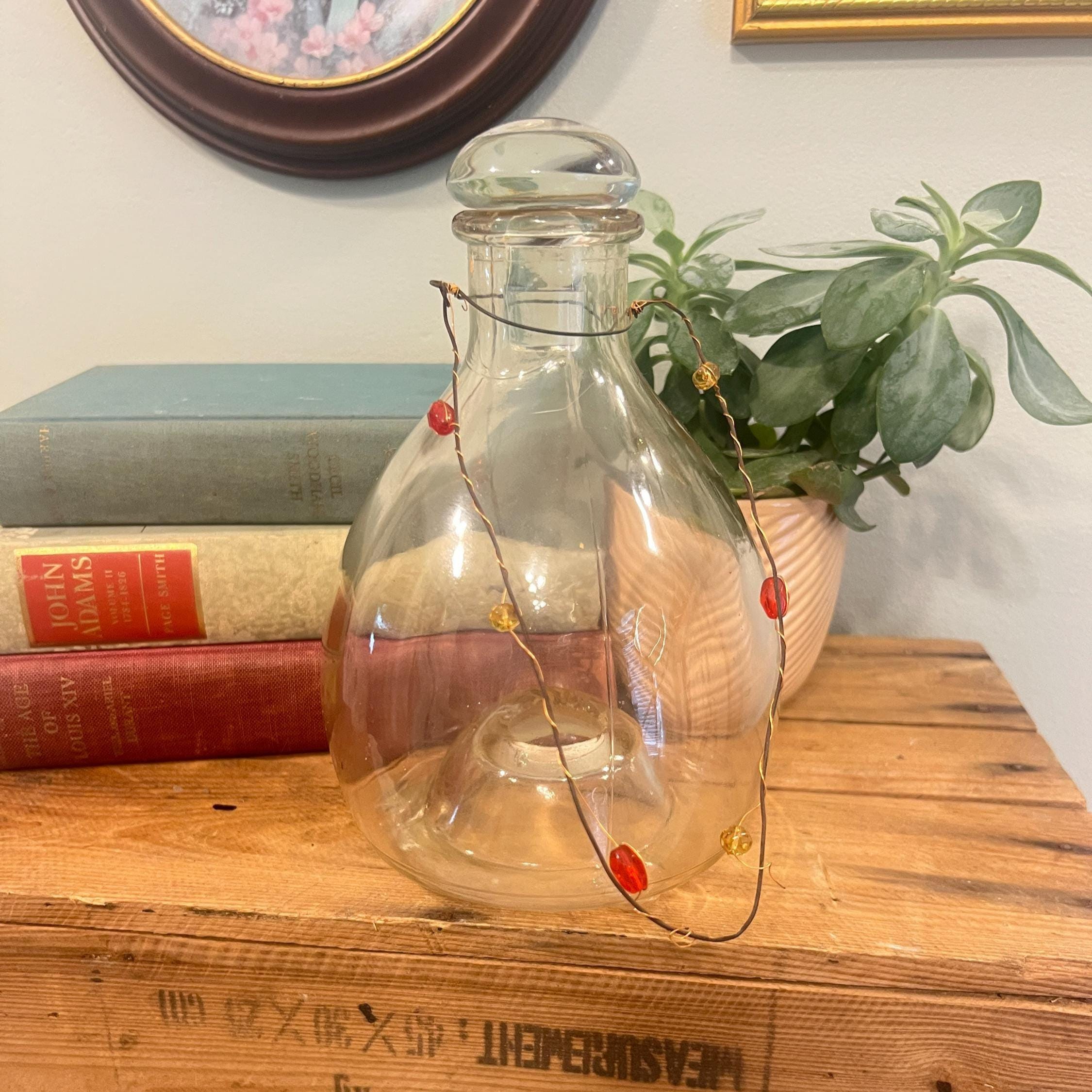 稀少ワンダーデコールイギリスアンティーク古いガラス虫取り瓶FlyTrapパープル Hand Blown Footed Fly Trap – Gardenheir