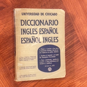 University of Chicago English Spanish Dictionary 1950 Vintage book