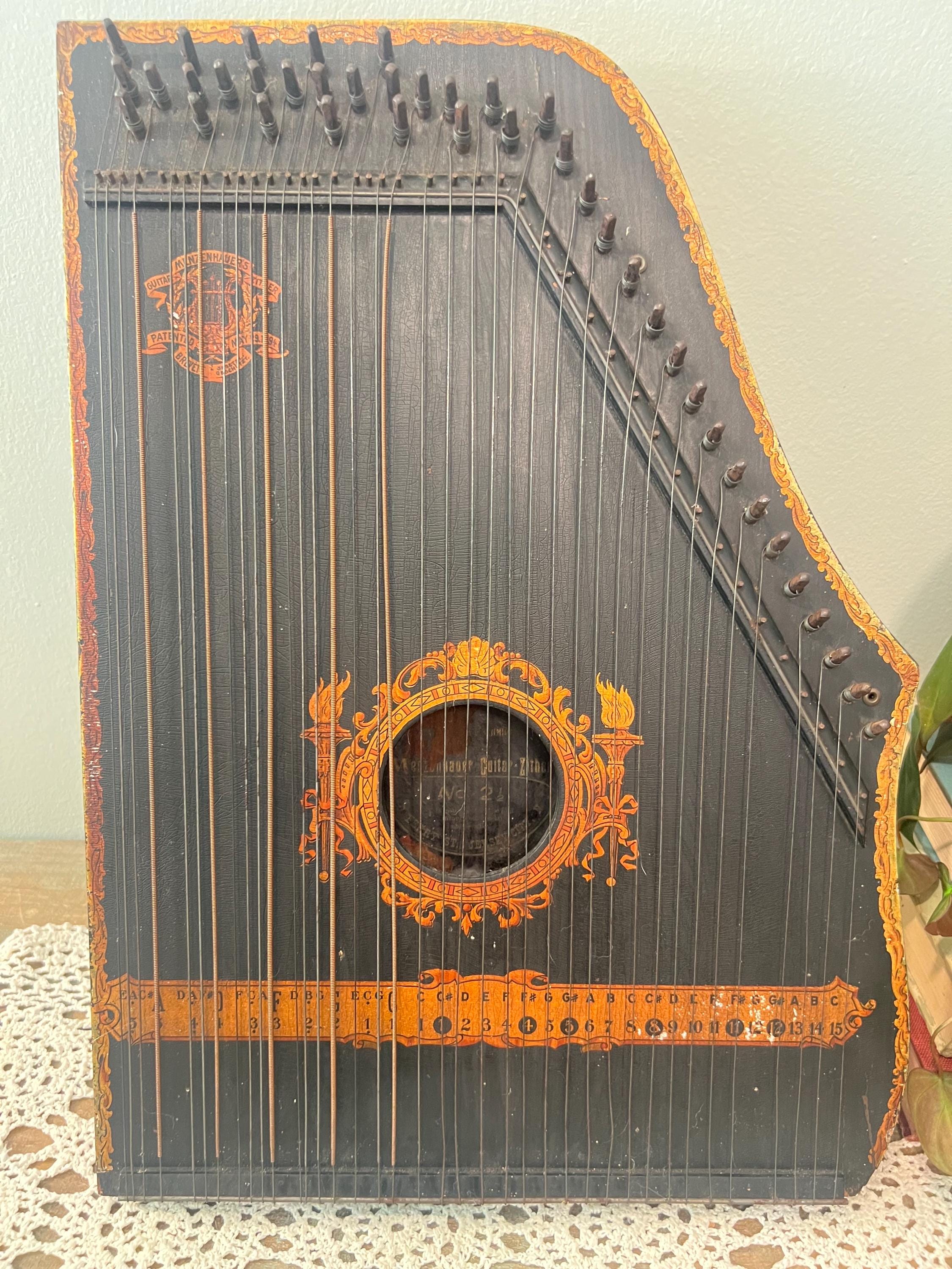 Musical Instruments Zitther Antique 1899 Zither Vintage Musical Instrument - Etsy