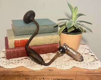Perceuse à main à cliquet Stanley Brace vintage
