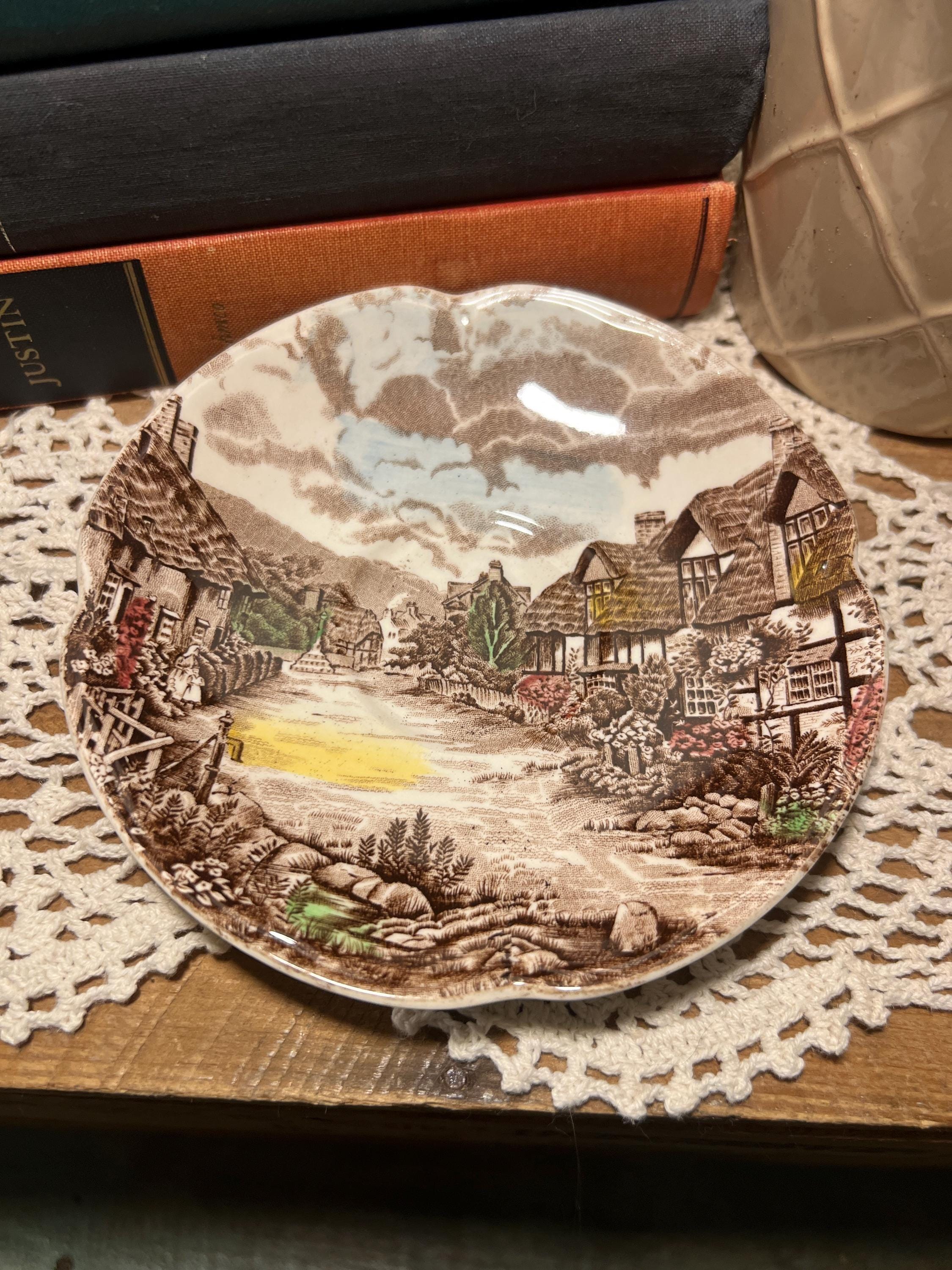 Vintage Johnson Bros Olde English Countryside Teacup and Saucer - Etsy