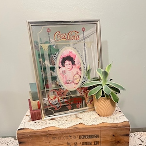 Vintage Coca Cola Mirror Framed - Etsy