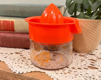 Vintage Citrus Juicer Glass Lemon Lime  Kitchenware USA Farmhouse Cottage Decor