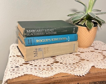 Vintage Decorative Hardcover Book Stack