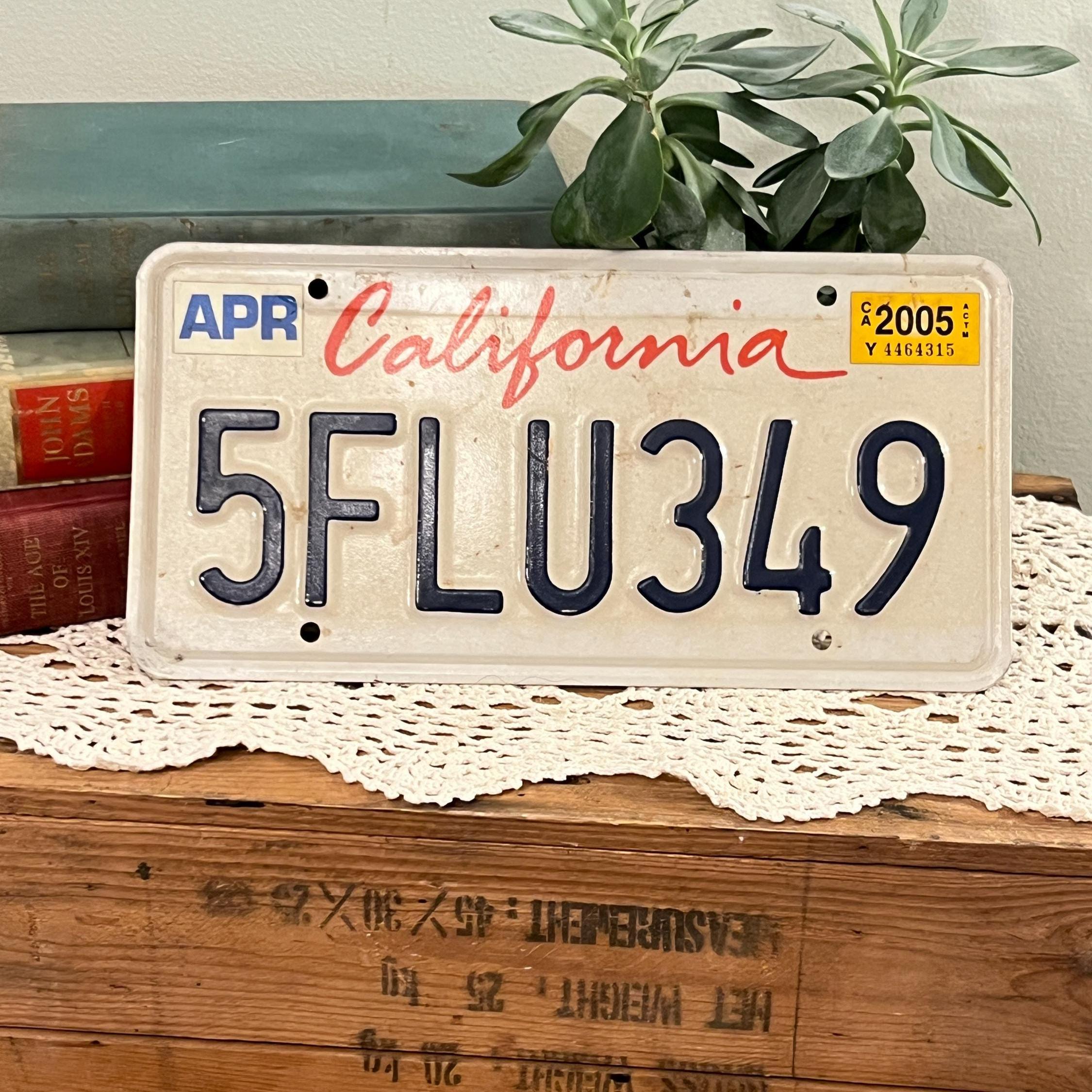 カリフォルニア州ナンバープレート 5FLU349 - Etsy 日本