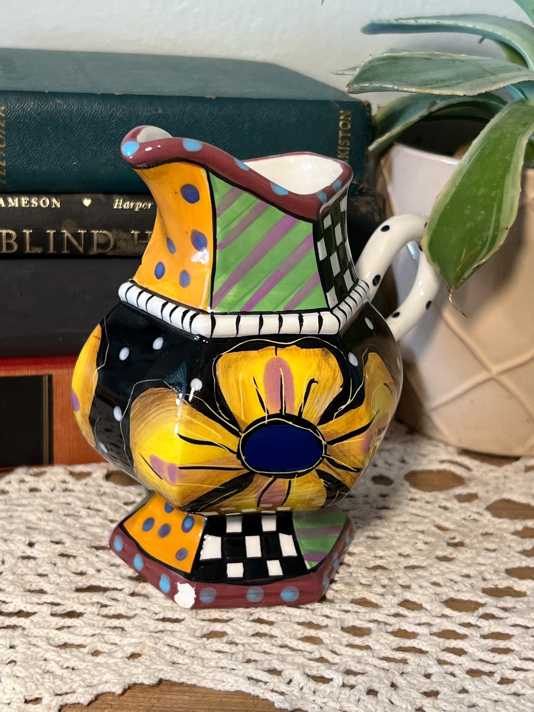 Vintage Prospero Design Works Hand Painted Creamer & Sugar Bowl - Etsy
