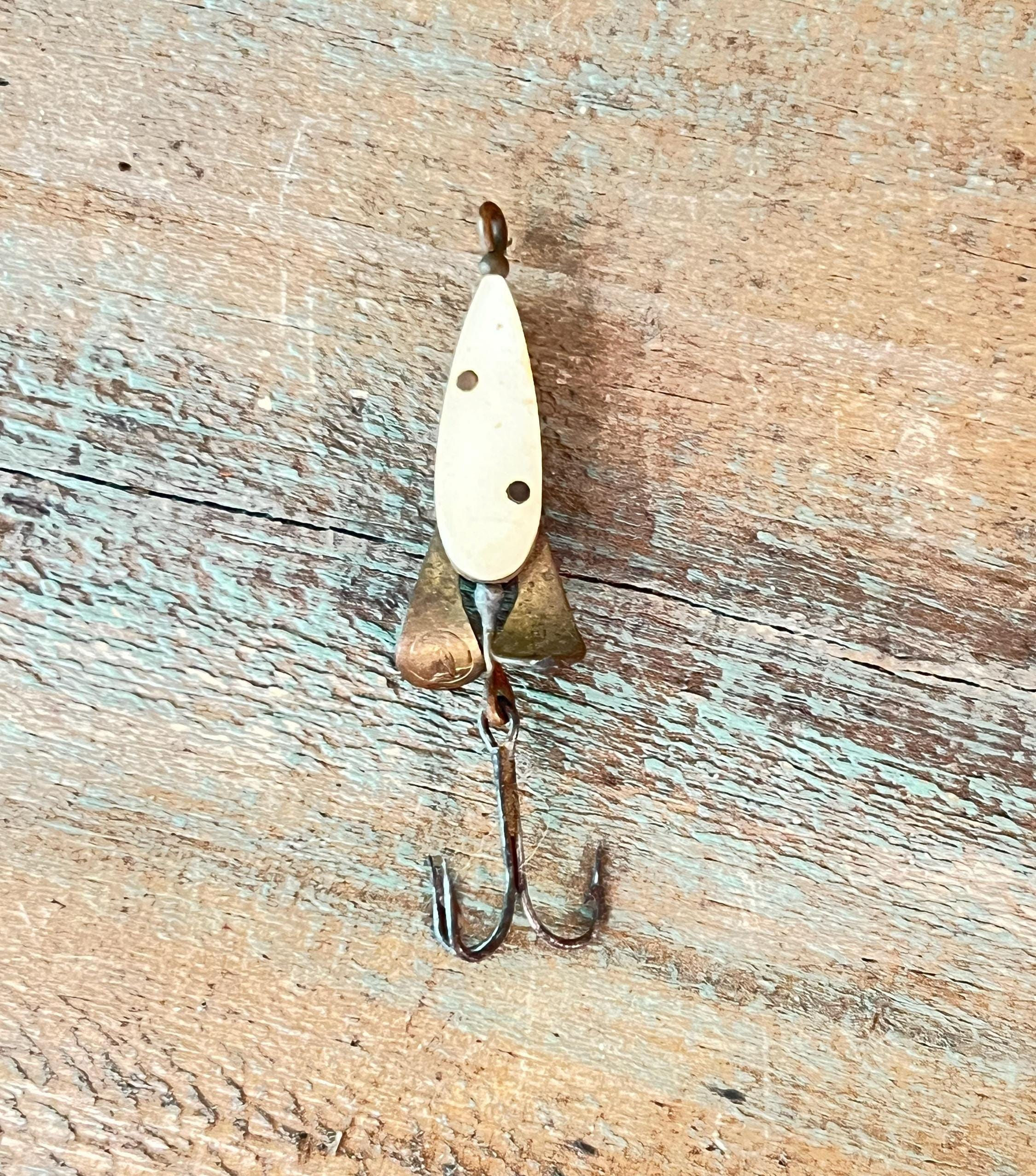 Vintage Mother of Pearl Fishing Lure Lemax Swiss-made Minnow Fish