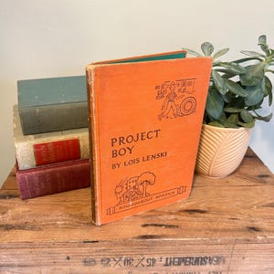 Vintage 1954 Project Boy by Lois Lenski  Hardcover book Children&#39;s Coffee table book