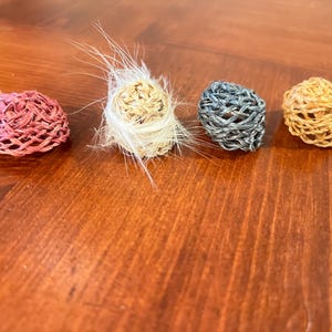 Miniature Hats Vintage Dollhouse Hats Lot of  4 Country Cottage Farmhouse Decor