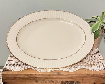 Vintage Lennox Citation Gold 16" Oval Platter