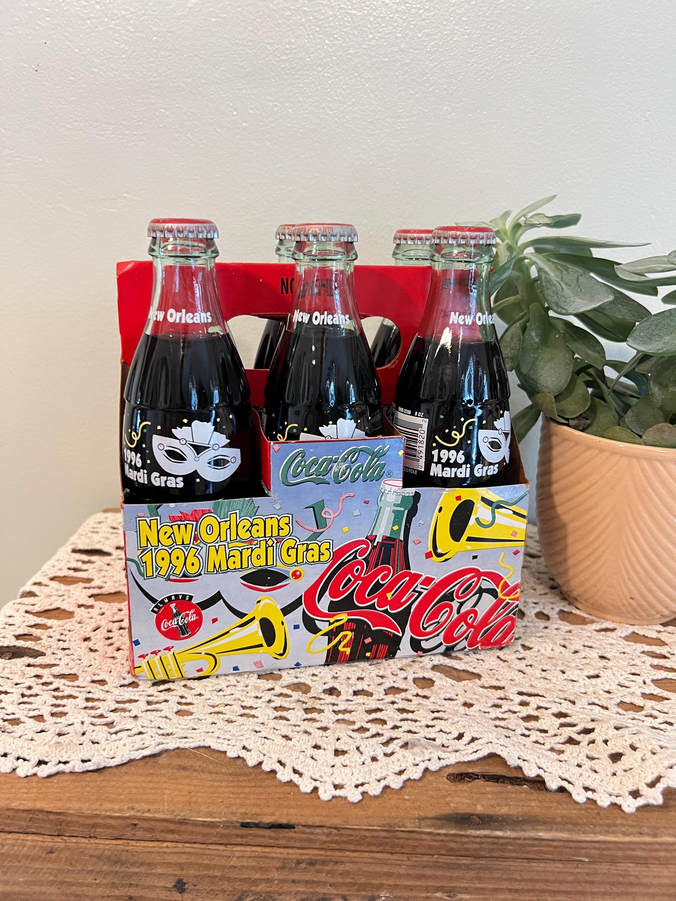 Vintage 1996 Mardi Gras Coca Cola Bottles, Original Case - Etsy