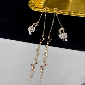 Cadena para gafas con colgante de fénix de circón, cadena para gafas de sol, cadena para gafas de mujer