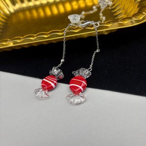 Catena per occhiali da sole con ciondolo a forma di caramella, catena per occhiali, catena per occhiali da sole, catena per occhiali in argento