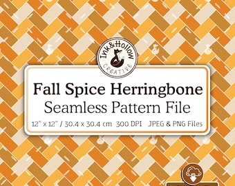 Fall Vibes visgraat tegel naadloos bestand, Pumpkin Spice herfst esthetisch herhalend patroon kunst digitaal bestand, abstracte geometrische achtergrond