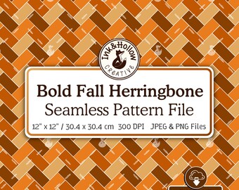 Herfst esthetische visgraat tegel naadloos bestand, aards terracotta herhalend patroon kunst digitaal bestand, gewaagde herfstkleuren abstract geometrisch