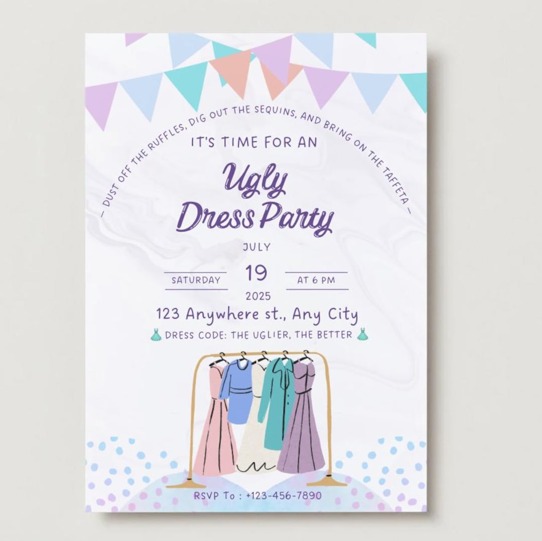 ugly dress party Ugly Bridesmaid Dress Party